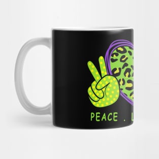 Peace Love Teach and Teacher Teaching Mug